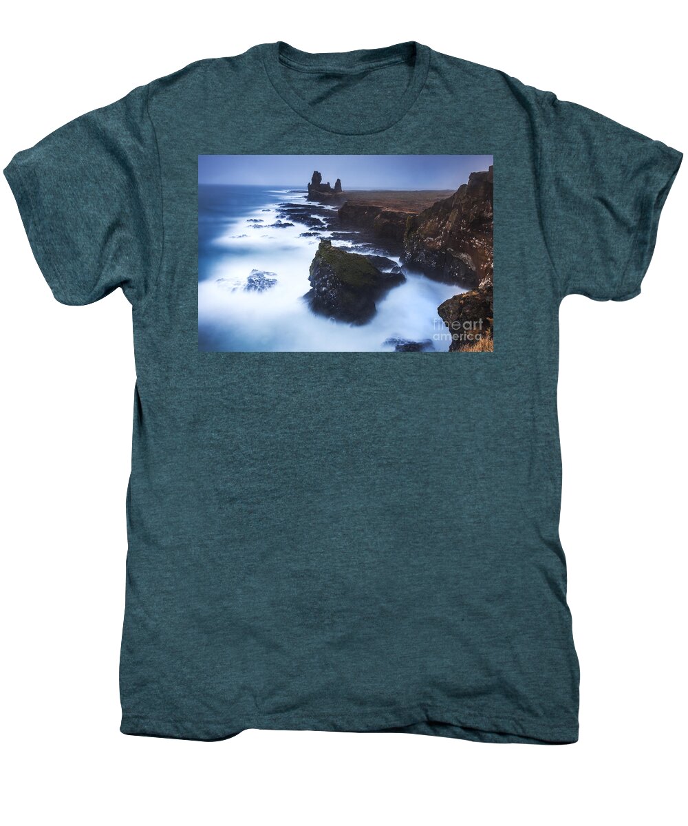 Art Men's Premium T-Shirt featuring the photograph In the storm by Gunnar Orn Arnason