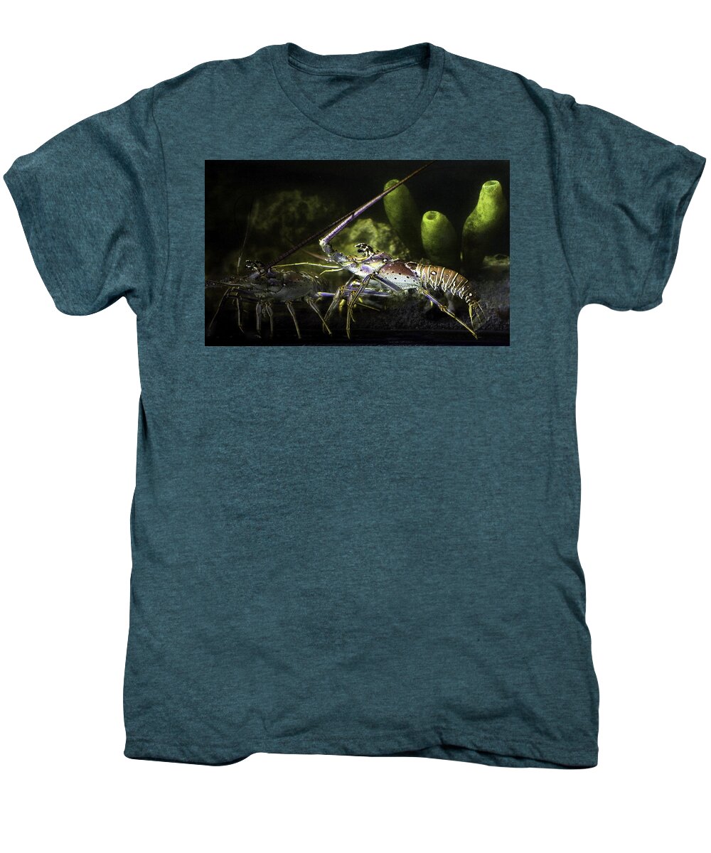 Lobster Men's Premium T-Shirt featuring the photograph Lobster in Love by Marilyn Hunt