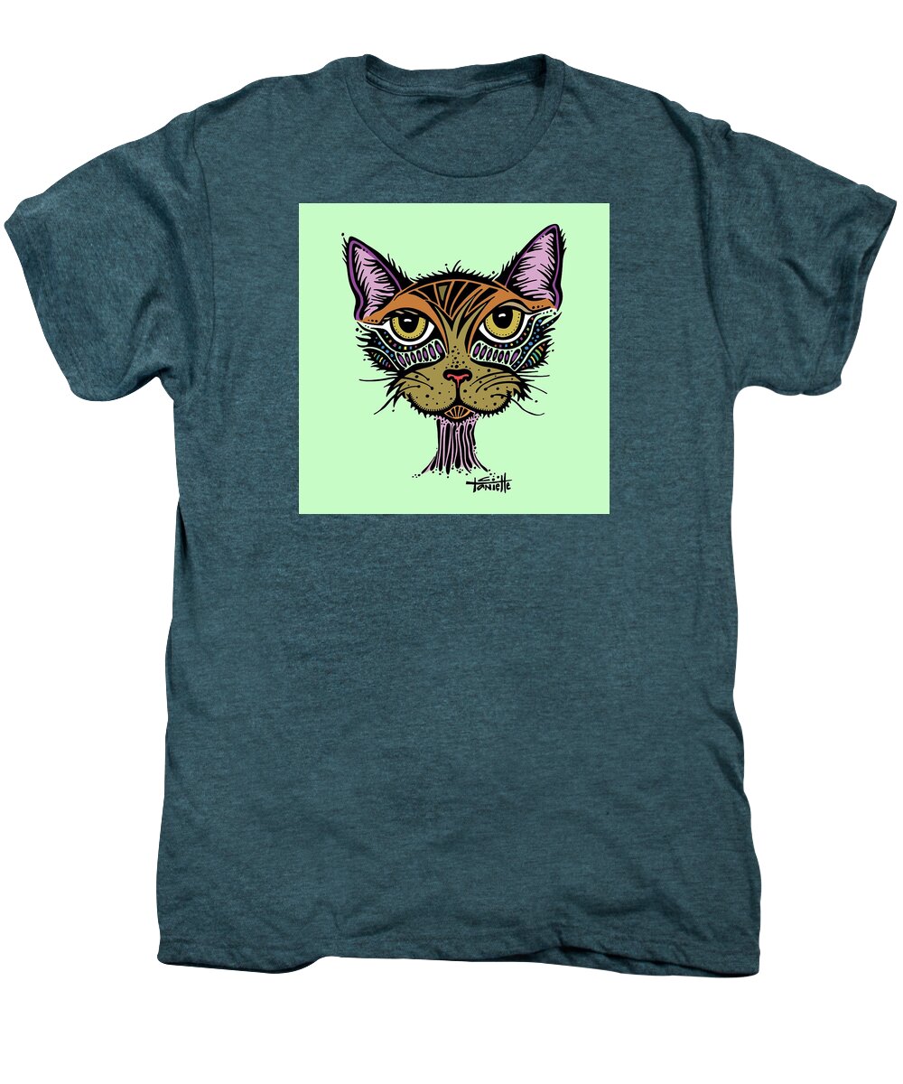 Cat Men's Premium T-Shirt featuring the digital art Maisy by Tanielle Childers