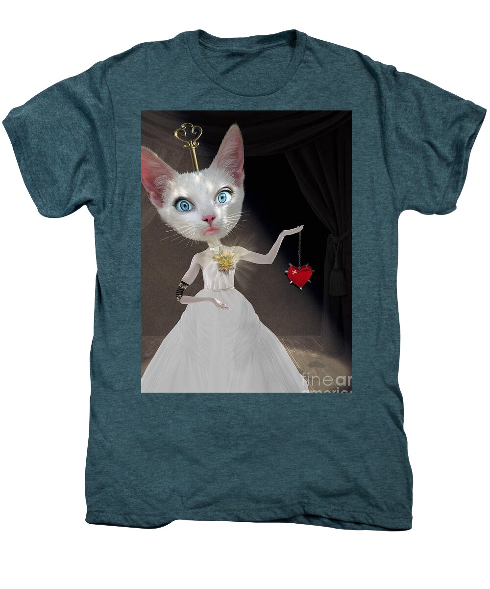 Cat Men's Premium T-Shirt featuring the photograph Miss Kitty by Juli Scalzi