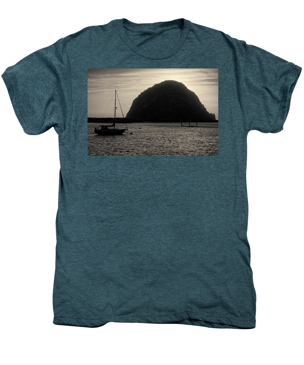 Morro Bay Men's Premium T-Shirt featuring the photograph Morro Bay I Toned by David Gordon
