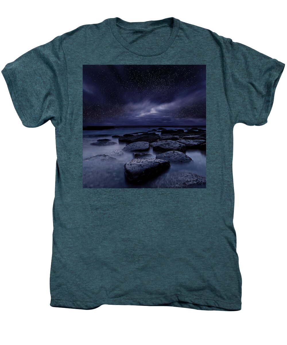 Night Men's Premium T-Shirt featuring the photograph Night enigma by Jorge Maia