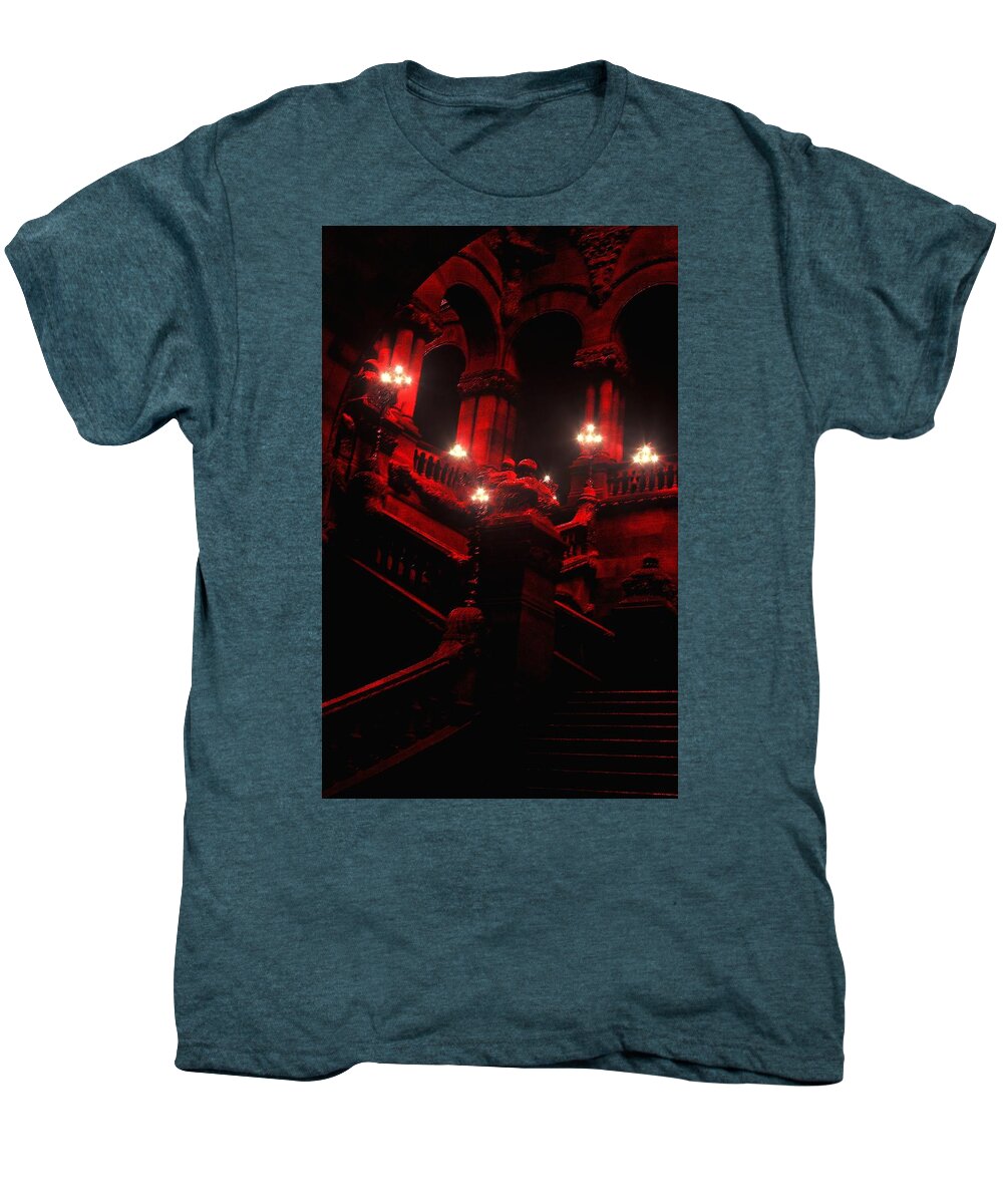 Haunted Men's Premium T-Shirt featuring the photograph One Night by Danielle R T Haney