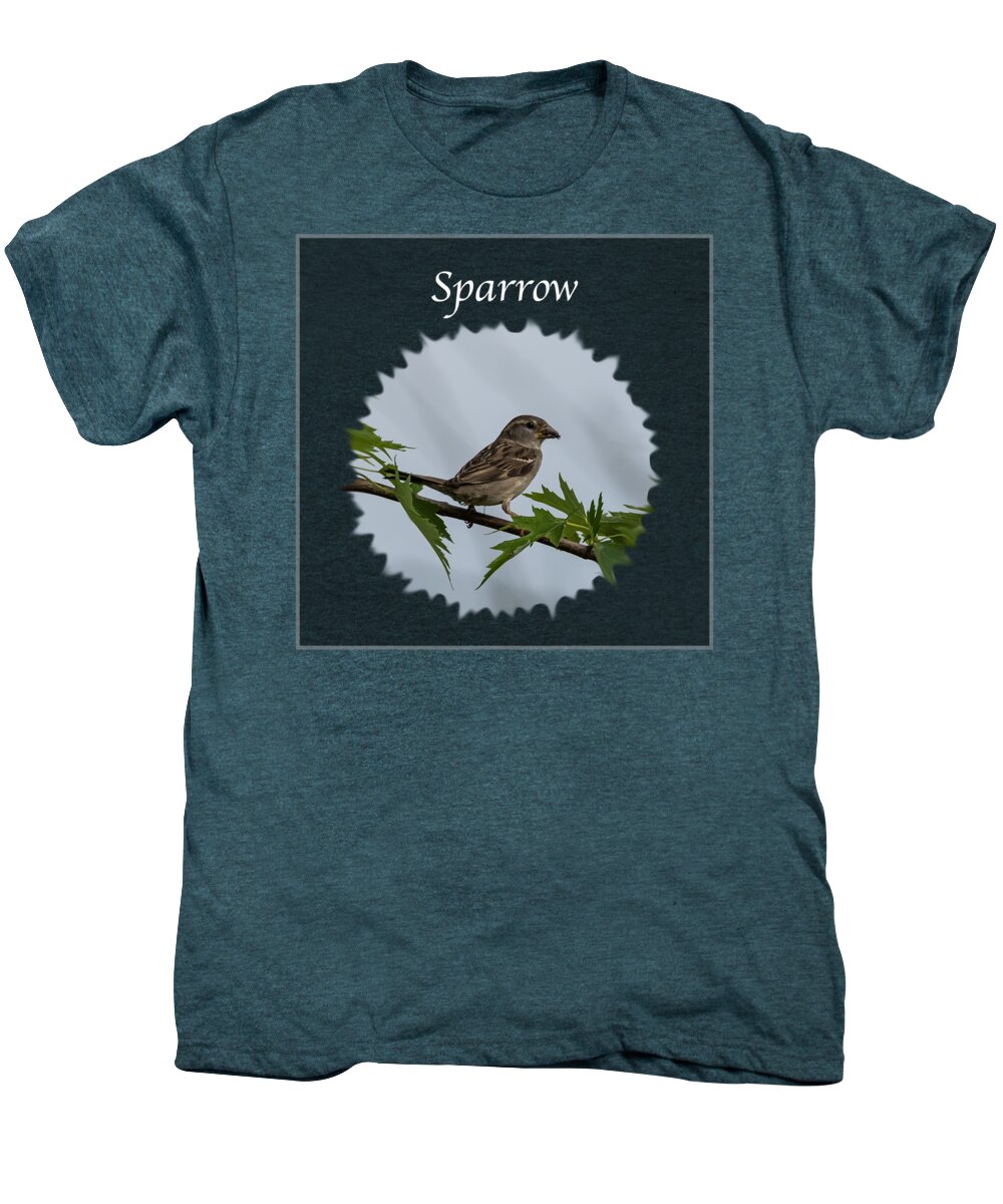Sparrow Men's Premium T-Shirt featuring the photograph Sparrow  by Holden The Moment