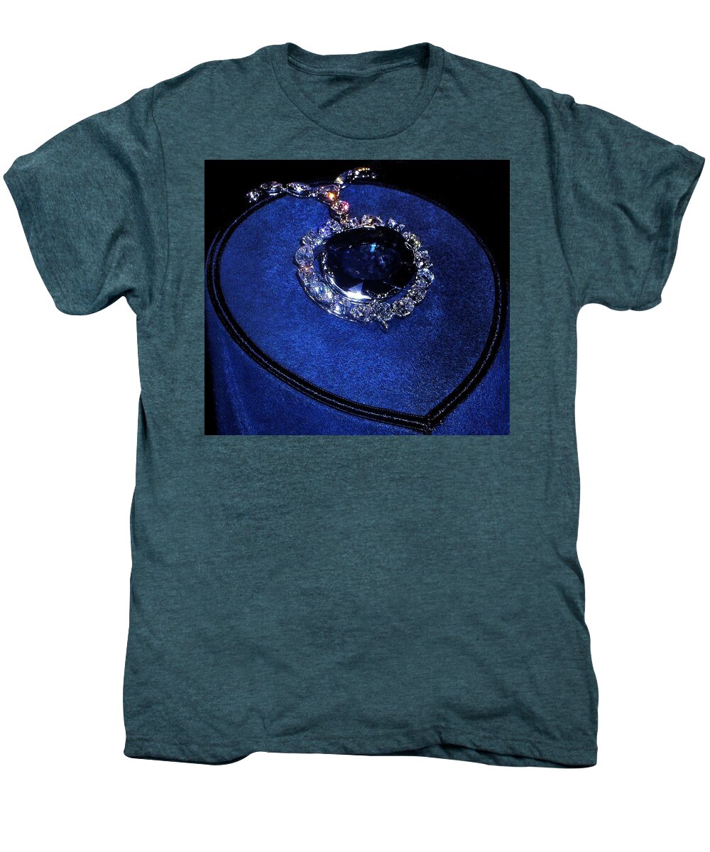 Hope Diamond Men's Premium T-Shirt featuring the photograph The Hope Diamond by Danielle R T Haney