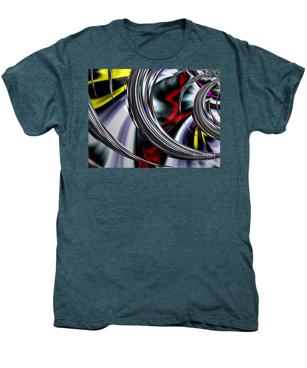 Art Men's Premium T-Shirt featuring the digital art Through the glass by Vix Edwards