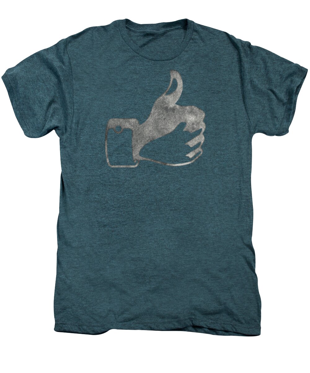 Thumbs Men's Premium T-Shirt featuring the digital art Thumbs Up tee by Edward Fielding