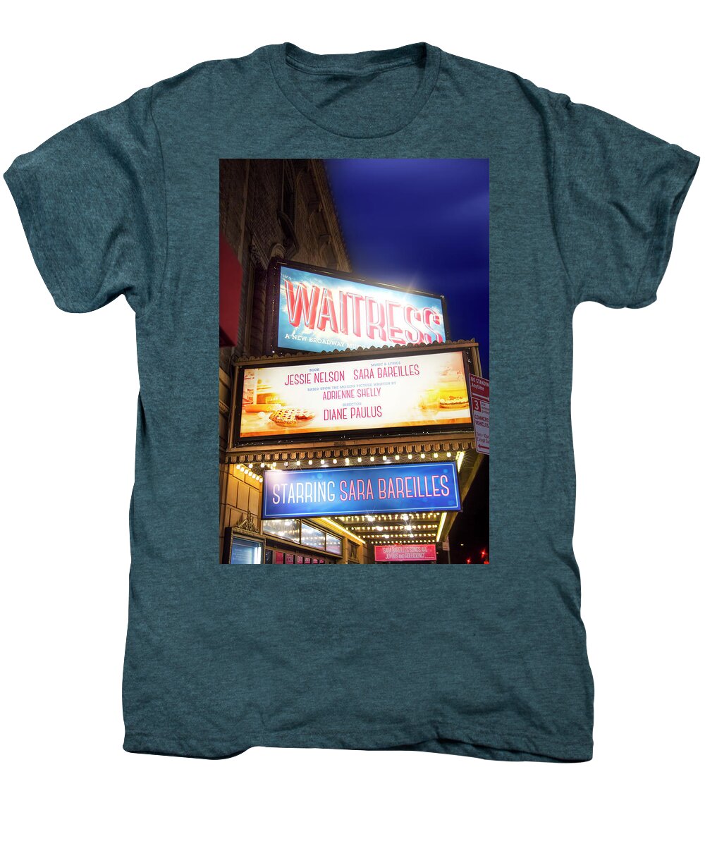 Waitress Men's Premium T-Shirt featuring the photograph Waitress the Musical by Mark Andrew Thomas