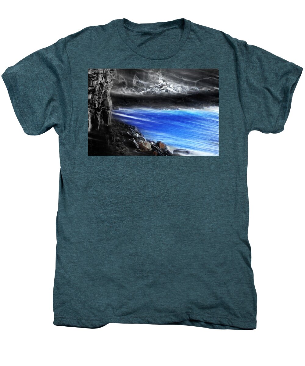 North Head Men's Premium T-Shirt featuring the photograph Water And Wind And Nature by Miroslava Jurcik