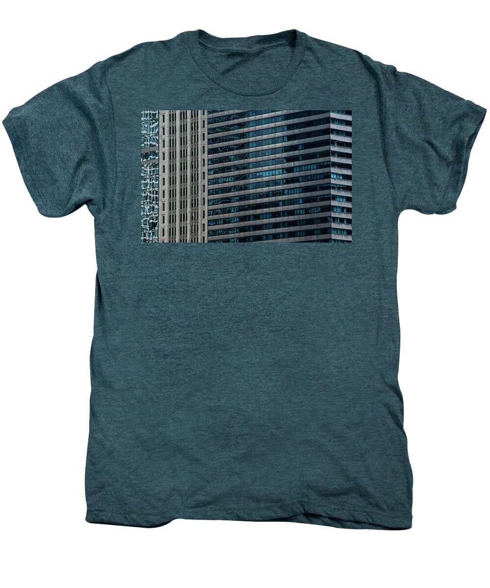 Landscape Men's Premium T-Shirt featuring the photograph Windy City Perspective II by Michael Nowotny