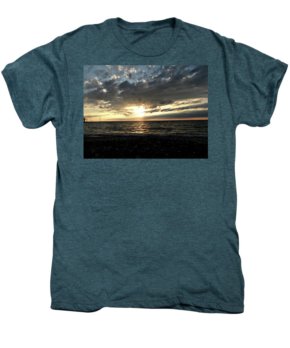 Sunset Men's Premium T-Shirt featuring the photograph The Huron 31 by Cyryn Fyrcyd
