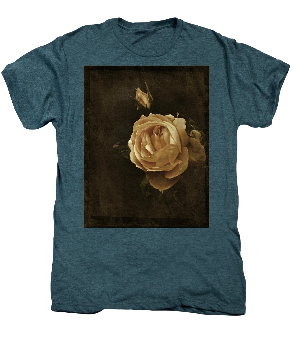 Rose Men's Premium T-Shirt featuring the photograph Vintage Rose #1 by Richard Cummings