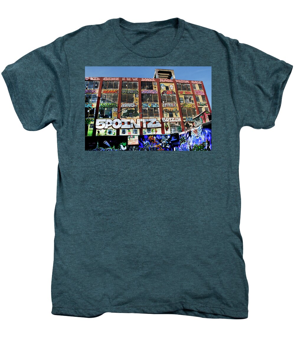 5 Pointz Men's Premium T-Shirt featuring the photograph 5 Pointz by Steven Spak