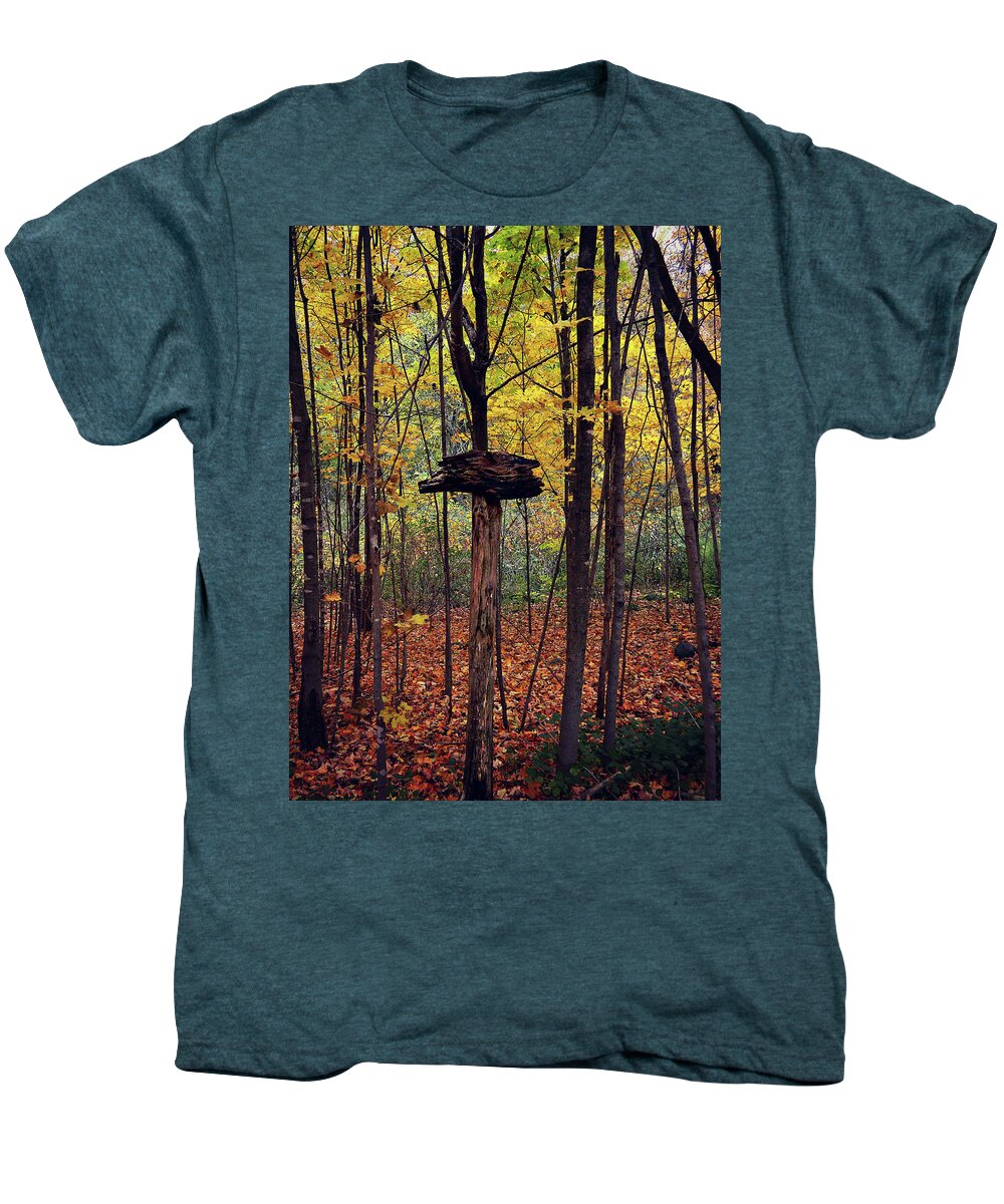 Autumn Flow Men's Premium T-Shirt featuring the photograph Autumn Flow 54 by Cyryn Fyrcyd
