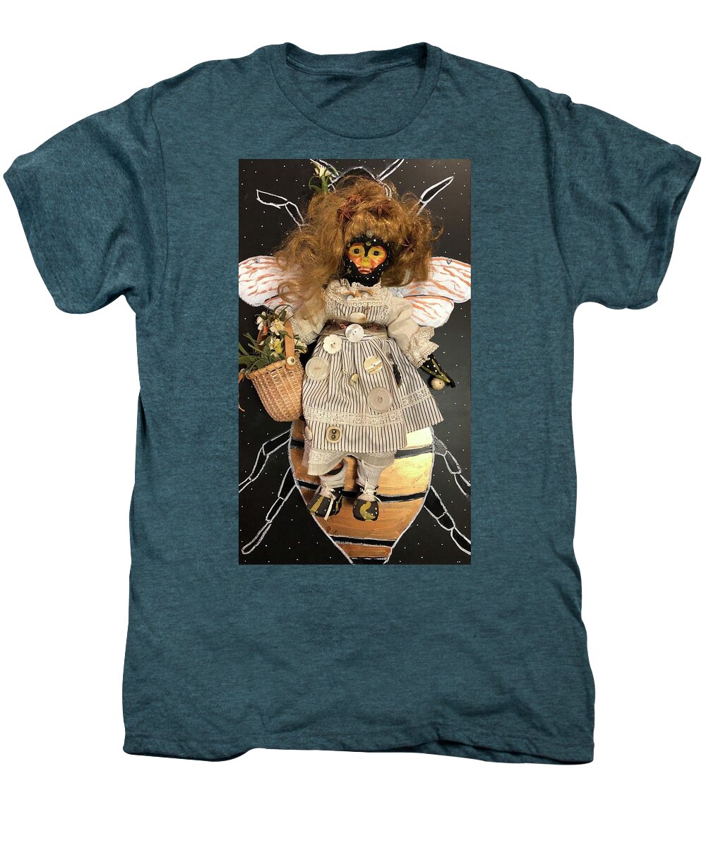 Clarity Men's Premium T-Shirt featuring the mixed media Bee Gemmo by Clarity Artists