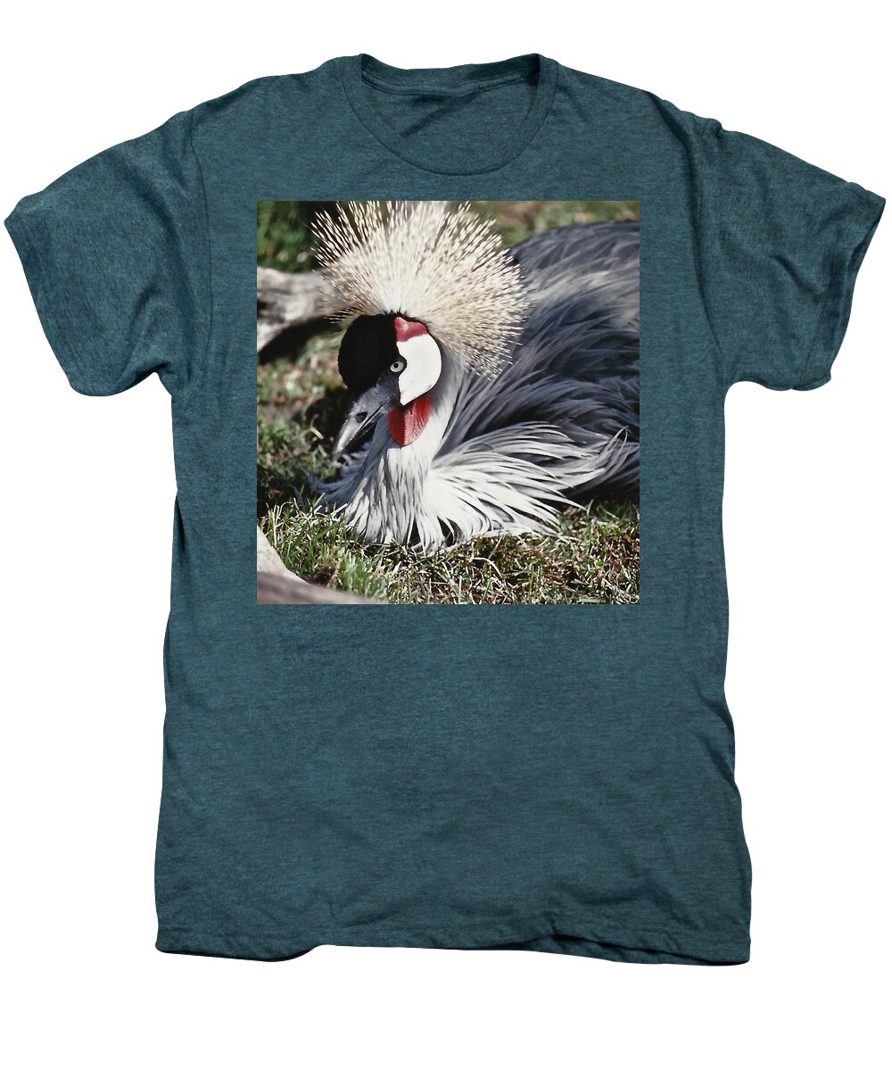 Bird Punk! You Guessed It Ektachrome Slide. Men's Premium T-Shirt featuring the photograph Bird Punk by Brian Sereda