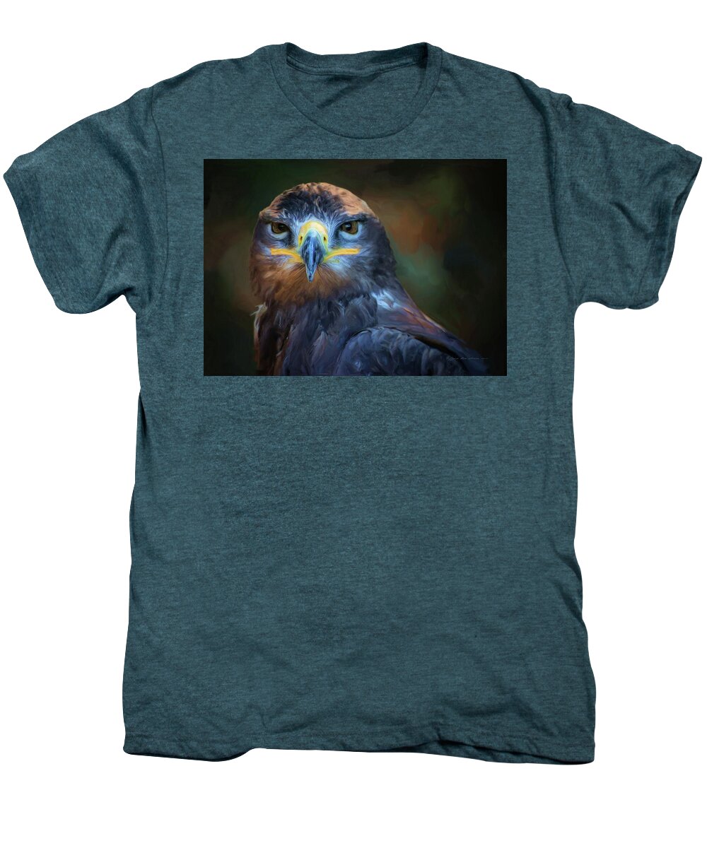 Wild Men's Premium T-Shirt featuring the digital art Birds - Lord of sky by Sipo Liimatainen