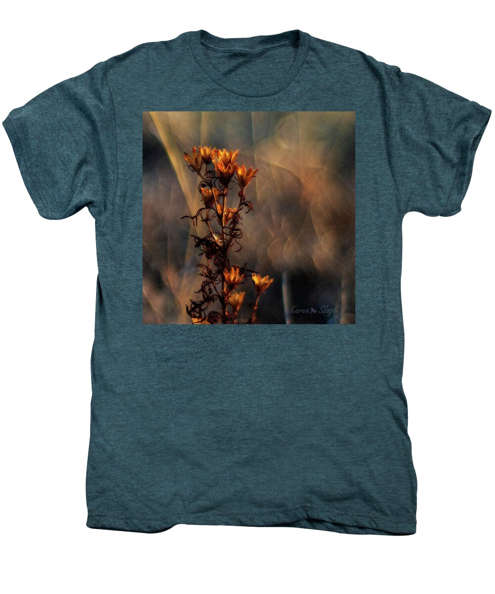 Weed Men's Premium T-Shirt featuring the photograph Dried Weed by Karen Slagle