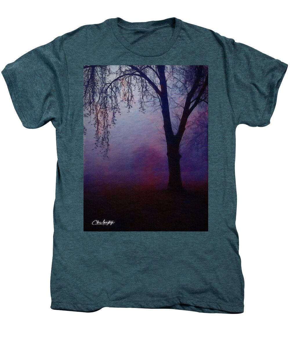Twilight Men's Premium T-Shirt featuring the digital art Heavenly shades by Chris Armytage