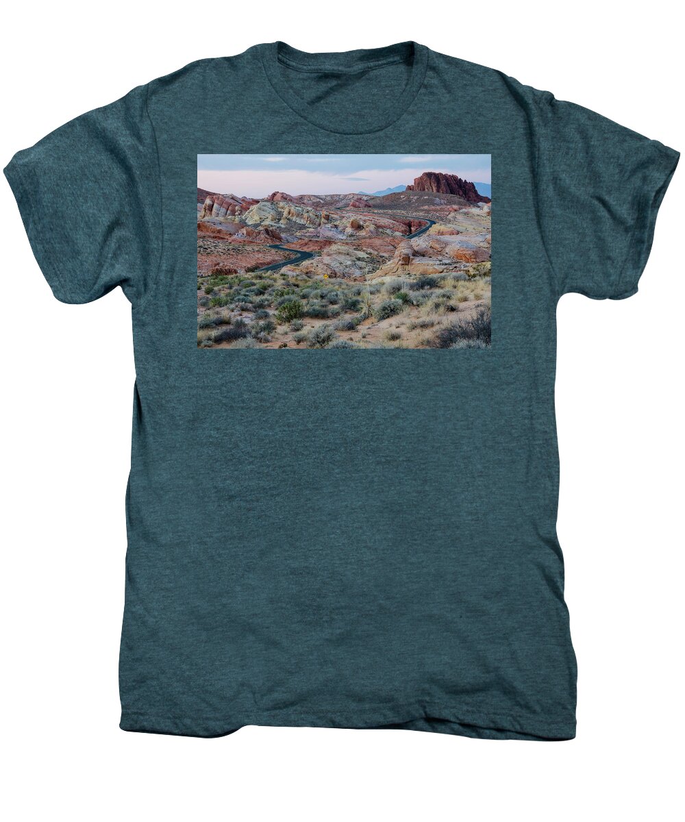 Mountains Men's Premium T-Shirt featuring the photograph Pastel Paradise by Margaret Pitcher