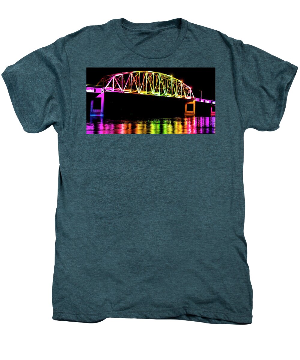 Iowa Men's Premium T-Shirt featuring the photograph Rainbow Span by Jame Hayes
