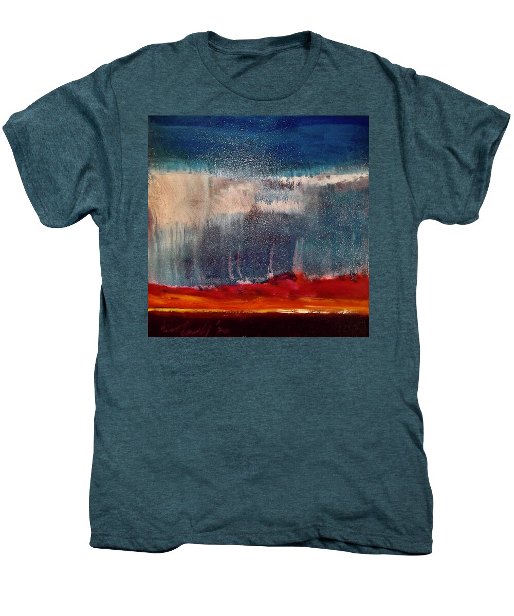 Painting Men's Premium T-Shirt featuring the painting Storm by Les Leffingwell