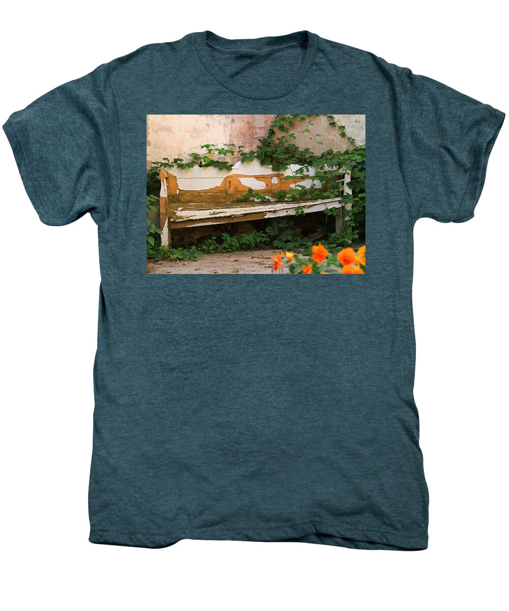 Photography Men's Premium T-Shirt featuring the photograph The forgotten garden by Luc Van de Steeg