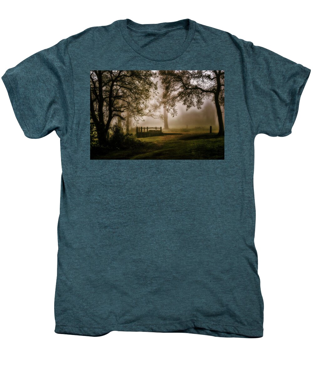 Woods Men's Premium T-Shirt featuring the photograph Wistful Woodland by Chris Boulton
