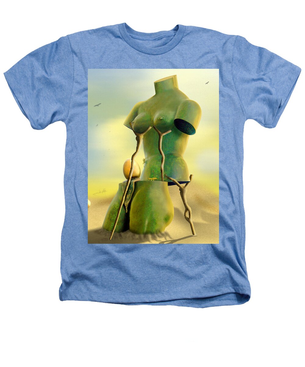 Surrealism Heathers T-Shirt featuring the photograph Crutches by Mike McGlothlen