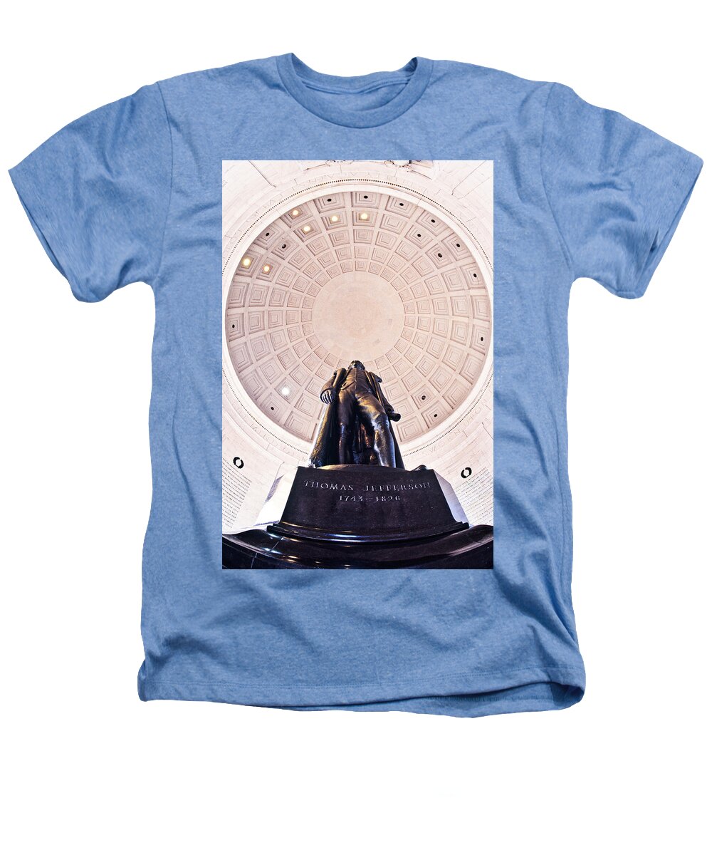 Photography Heathers T-Shirt featuring the photograph Statue Of Thomas Jefferson by Panoramic Images