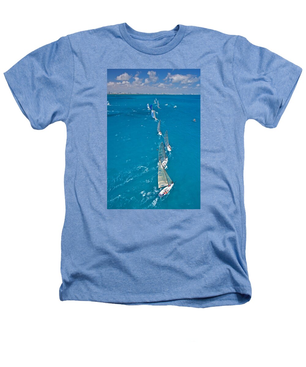 Miami Heathers T-Shirt featuring the photograph From on High #24 by Steven Lapkin
