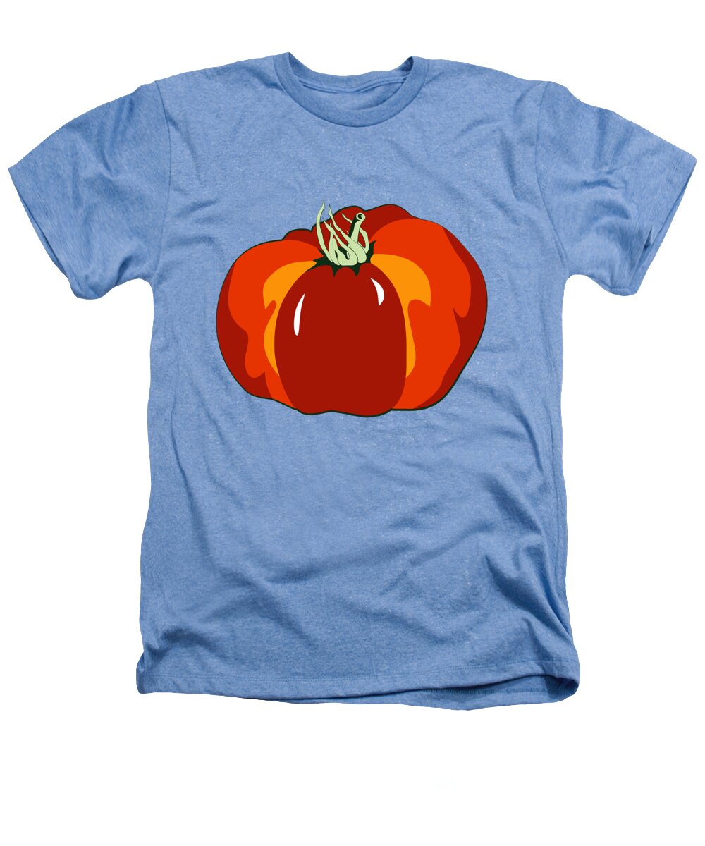 Tomato Heathers T-Shirt featuring the digital art Beefsteak Tomato by MM Anderson