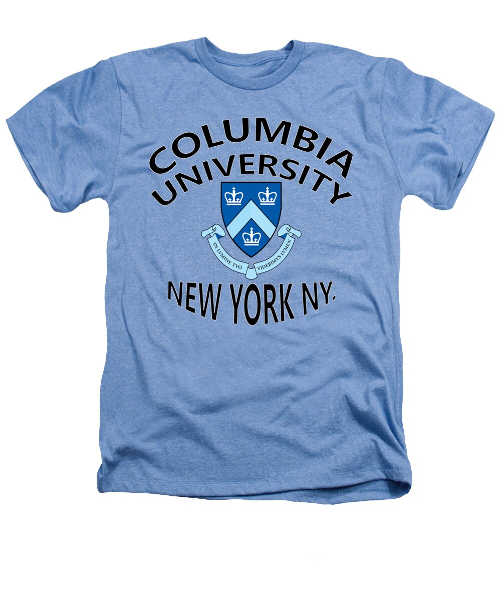 Columbia University Heathers T-Shirt featuring the digital art Columbia University New York by Movie Poster Prints