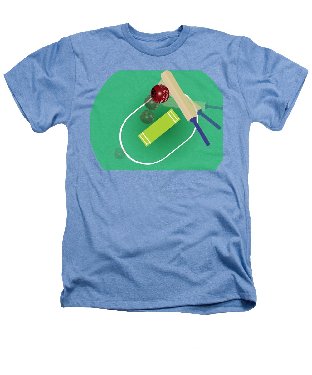 Cricket Heathers T-Shirt featuring the digital art Cricket by Smita Kadam