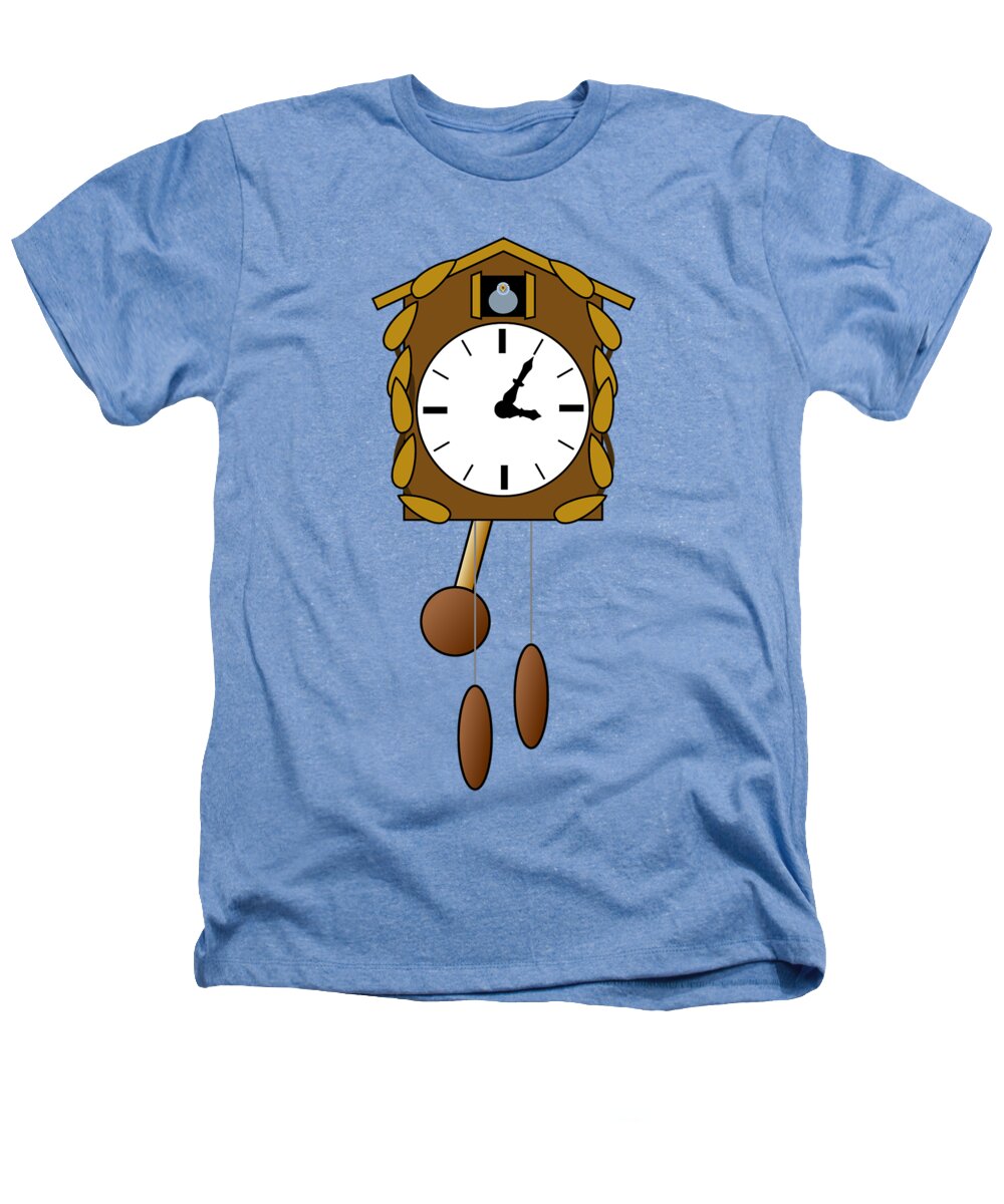 Antique Heathers T-Shirt featuring the digital art Cuckoo clock by Miroslav Nemecek