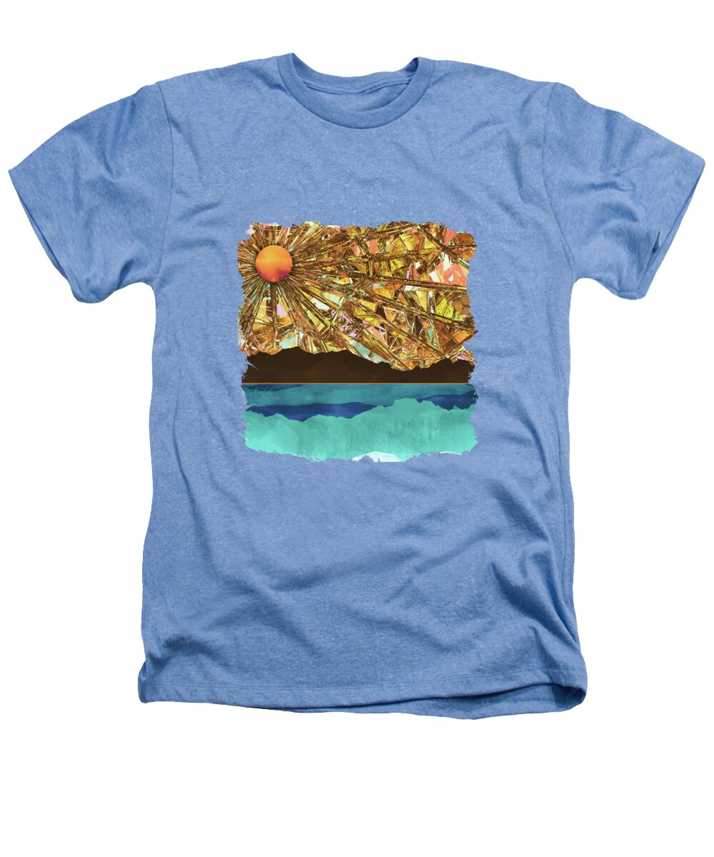 Sky Heathers T-Shirt featuring the digital art Fractured Sky by Katherine Smit