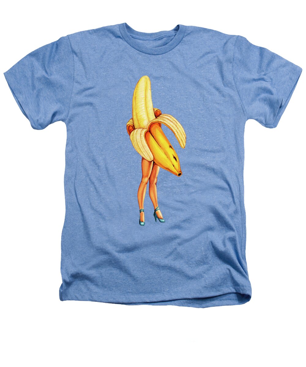#faatoppicks Heathers T-Shirt featuring the painting Fruit Stand - Banana by Kelly Gilleran