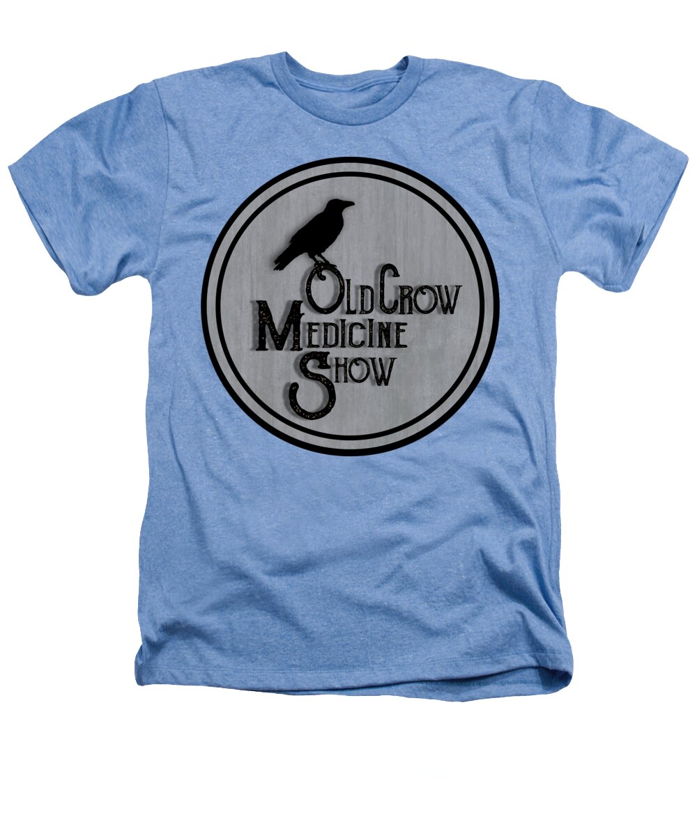 Band Heathers T-Shirt featuring the painting Old Crow Medicine Show Sign by Little Bunny Sunshine
