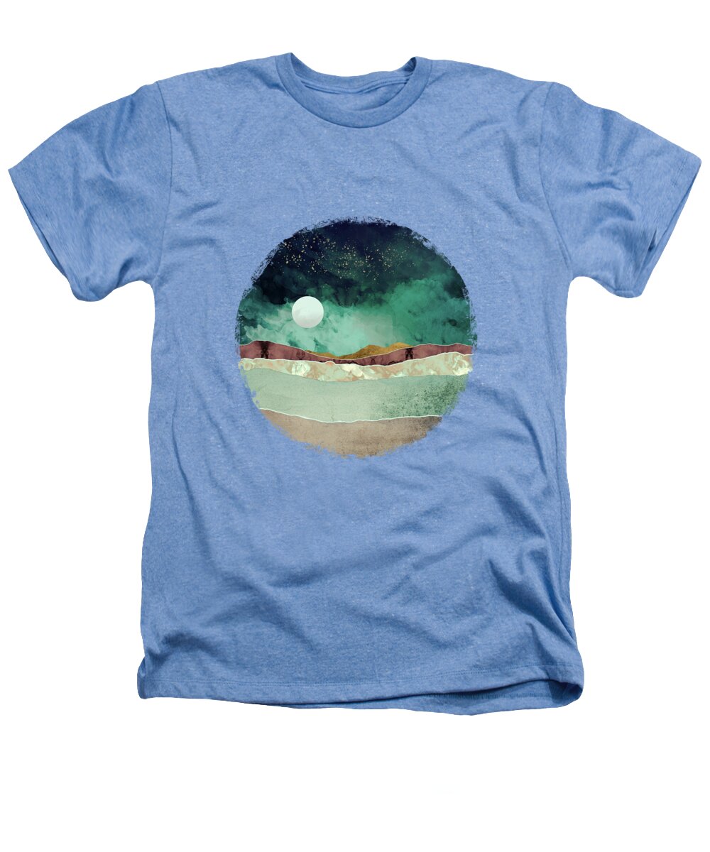 Spring Heathers T-Shirt featuring the digital art Spring Night by Katherine Smit