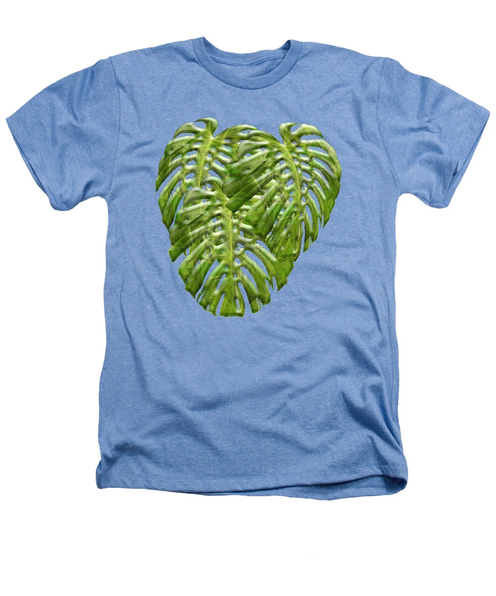 Green Heathers T-Shirt featuring the mixed media Tropical Jungle Greens by Gravityx9 Designs