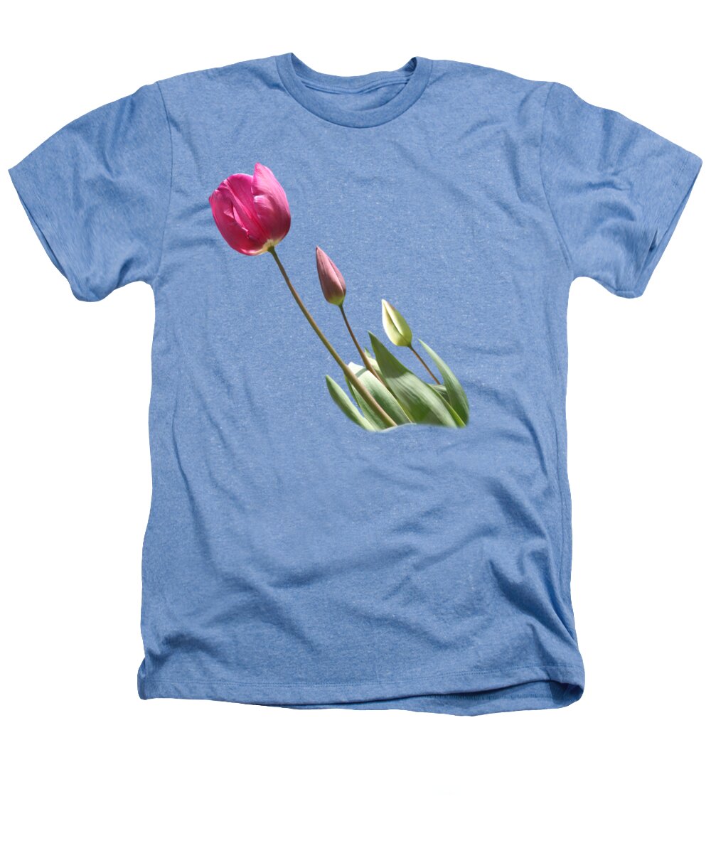 T-shirt Heathers T-Shirt featuring the photograph Tulips on Transparent background by Terri Waters