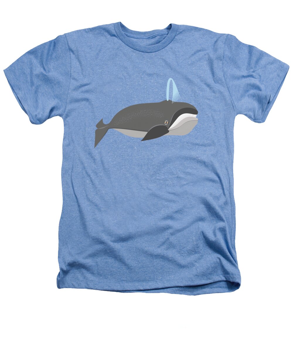 Whale Heathers T-Shirt featuring the digital art Whale of a Good Time by Antique Images 