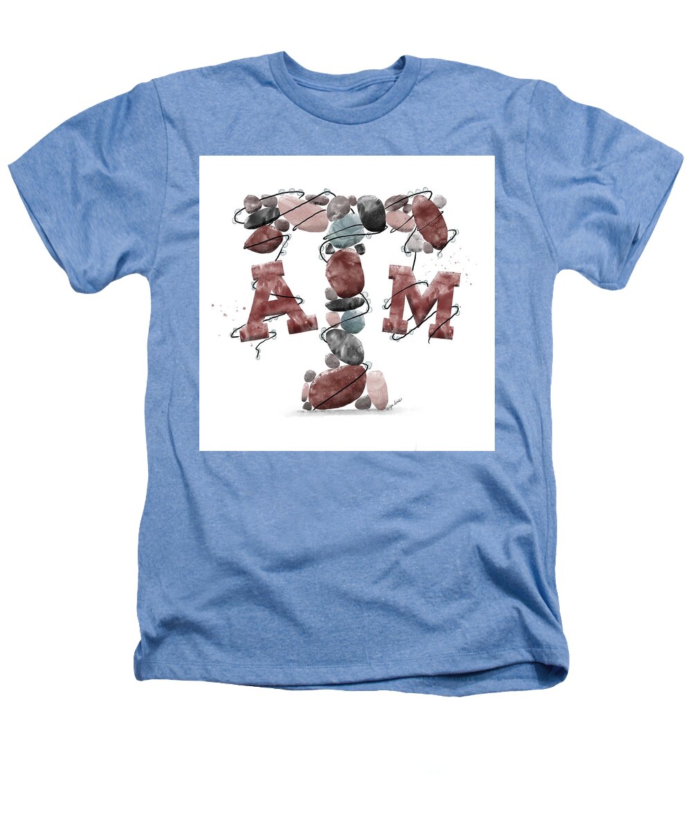 Aggie Heathers T-Shirt featuring the digital art Aggies Rock by Jennifer Sims