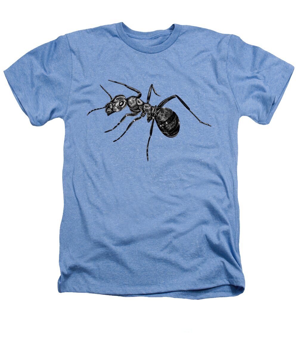 Ant Heathers T-Shirt featuring the drawing Ant by Loren Dowding
