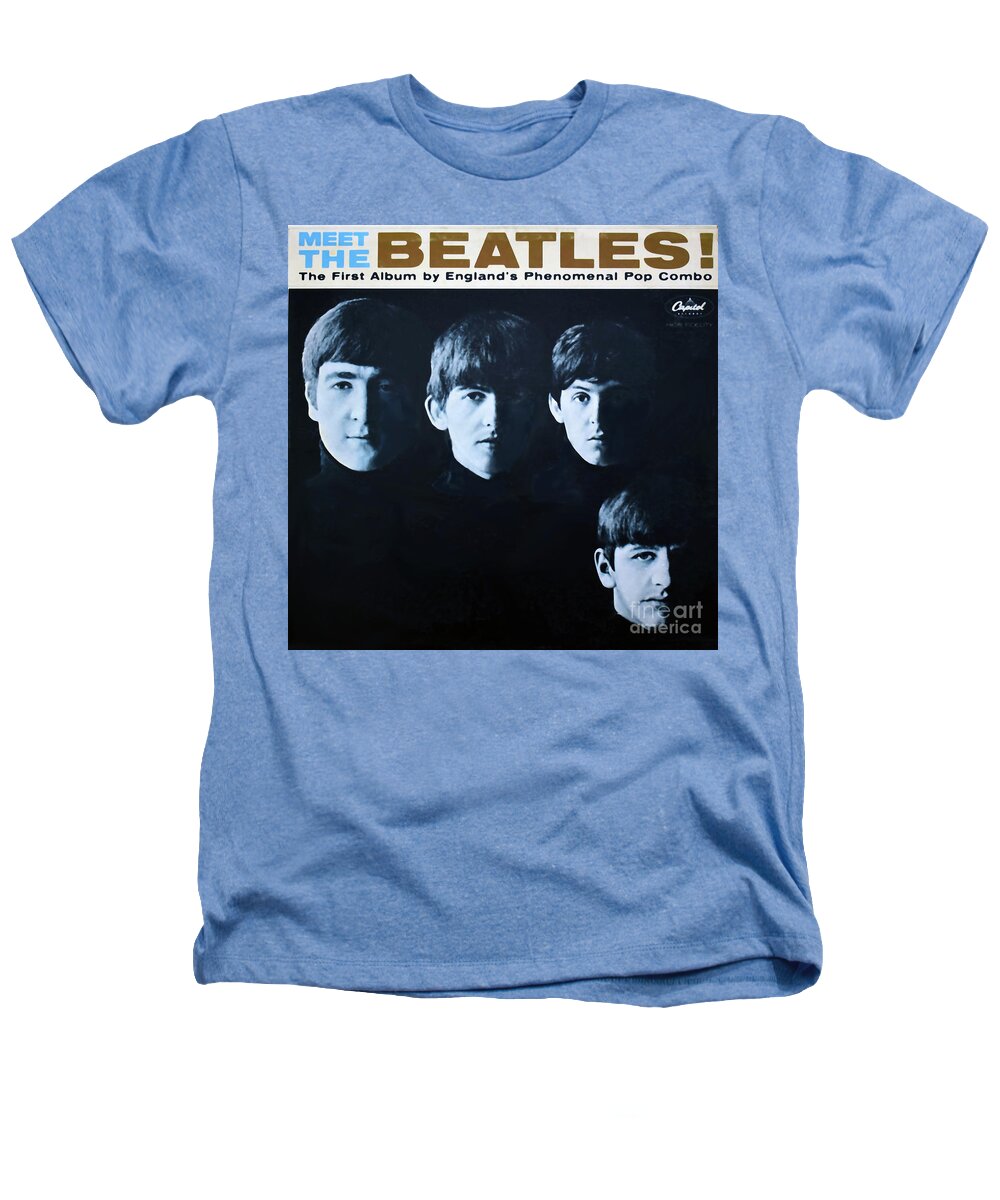 Meet The Beatles Album Cover Heathers T-Shirt by Sandi OReilly - Pixels