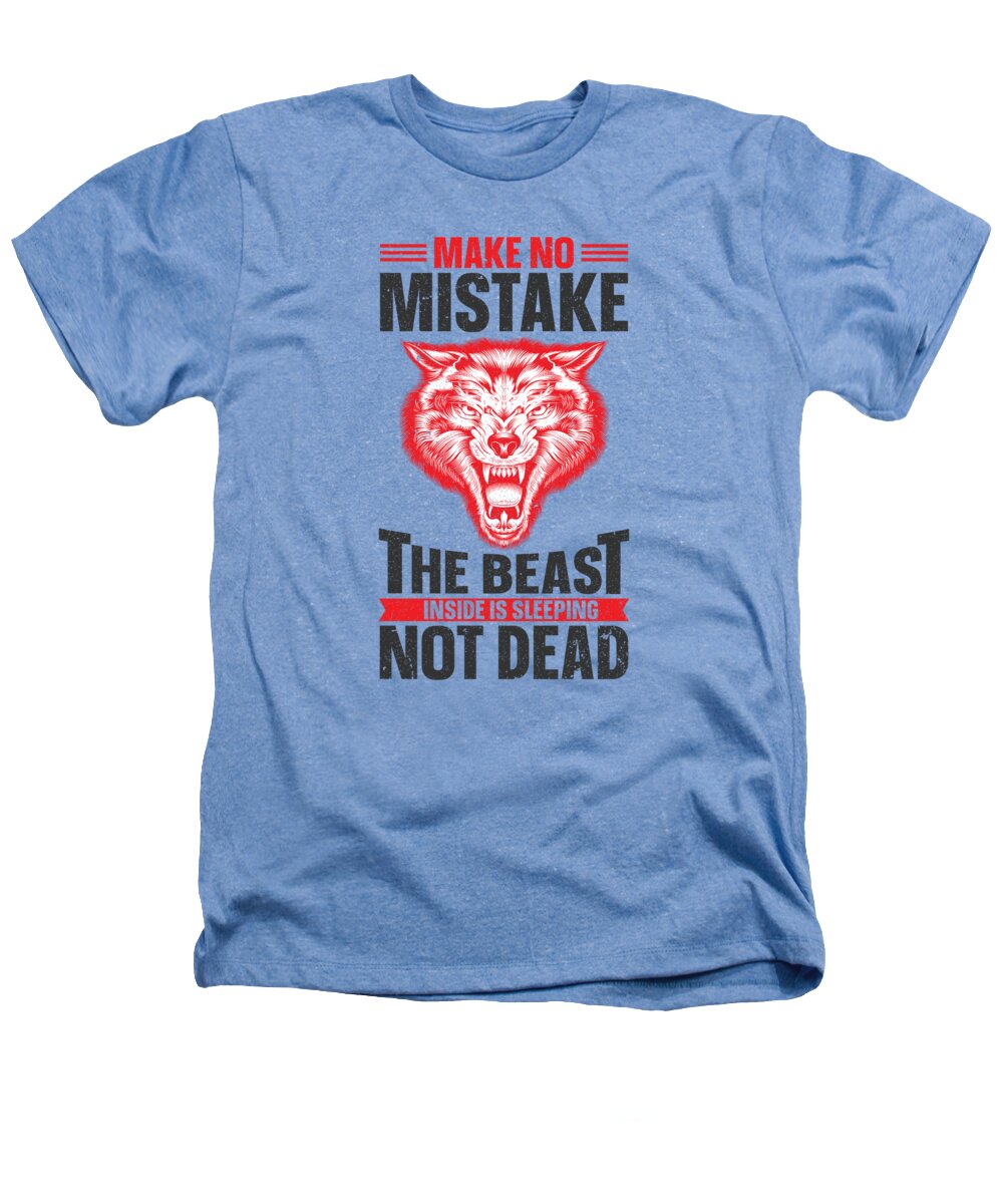 Werewolf Heathers T-Shirt featuring the digital art No Mistake The Beast Inside Is Sleeping Werewolf by Toms Tee Store