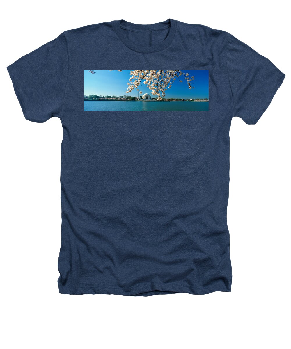 Photography Heathers T-Shirt featuring the photograph Panoramic View Of Jefferson Memorial by Panoramic Images