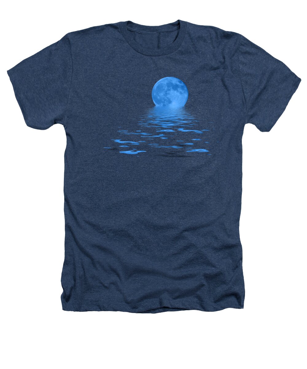 Blue Moon Heathers T-Shirt featuring the photograph Blue Moon by Shane Bechler