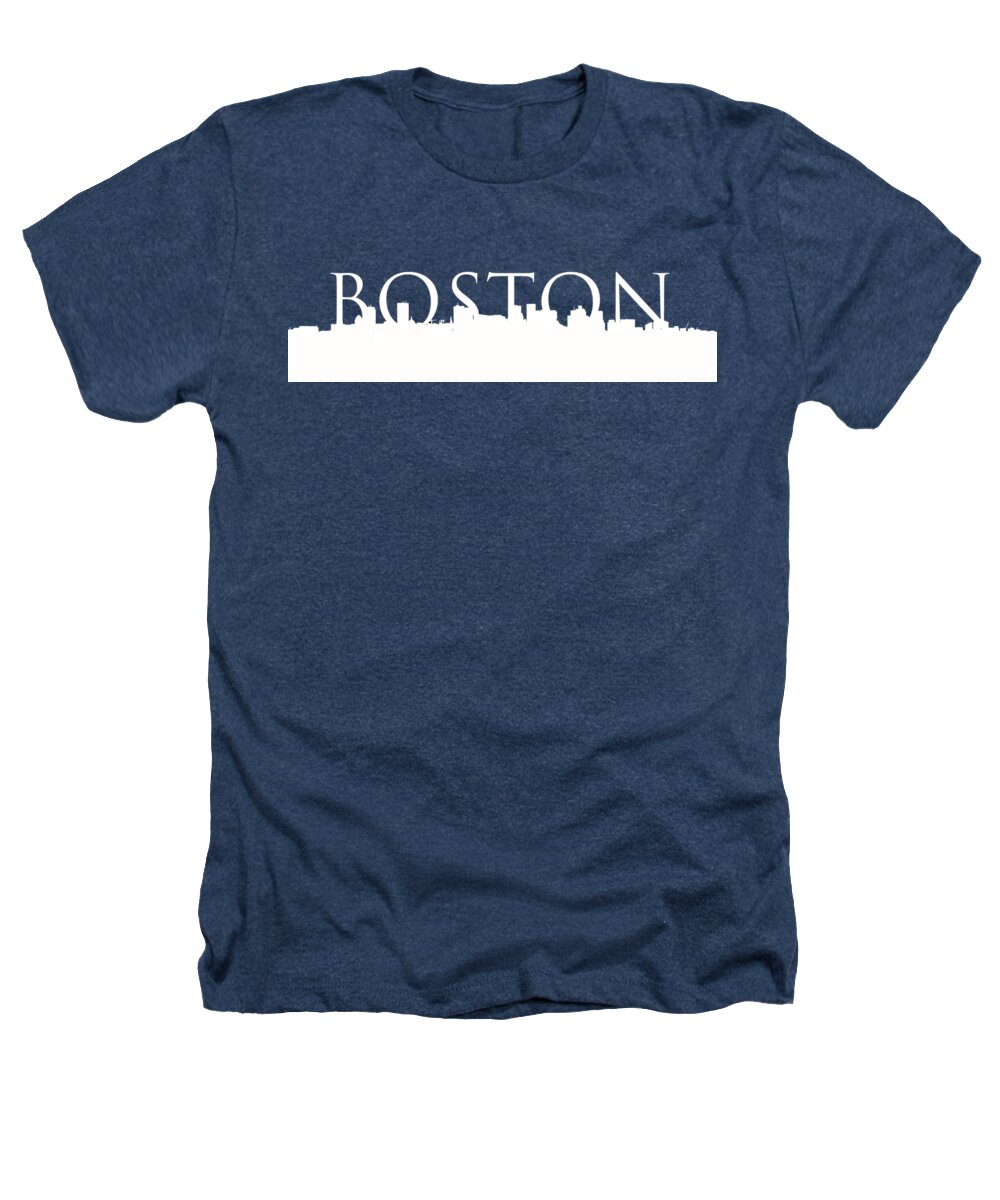 Boston Heathers T-Shirt featuring the photograph Boston Skyline Outline Logo 2 by Joann Vitali