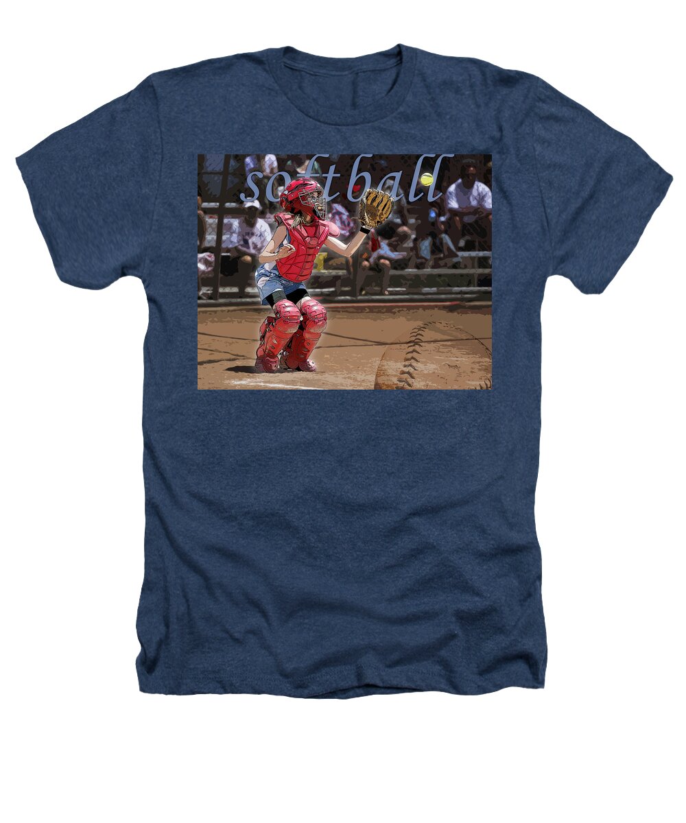 Softball Heathers T-Shirt featuring the photograph Catch It by Kelley King